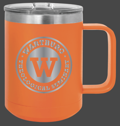 15.oz Orange Tumbler with Handle