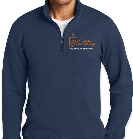 Navy Quarter Zip Sweatshirt